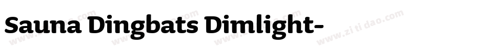 Sauna Dingbats Dimlight字体转换